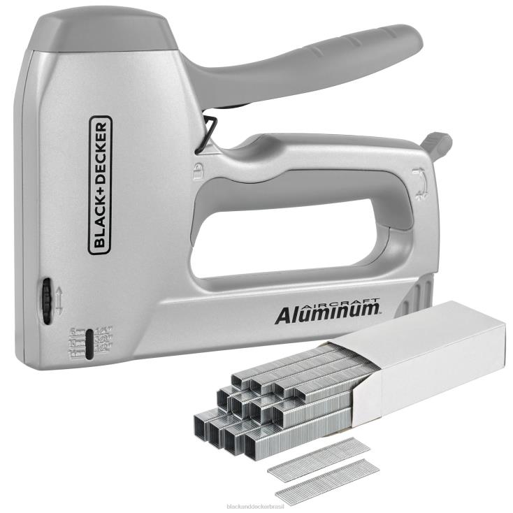BLACK+DECKER N20D158grampeador resistente com guia de fio/kit de pregador casa e estilo de vida