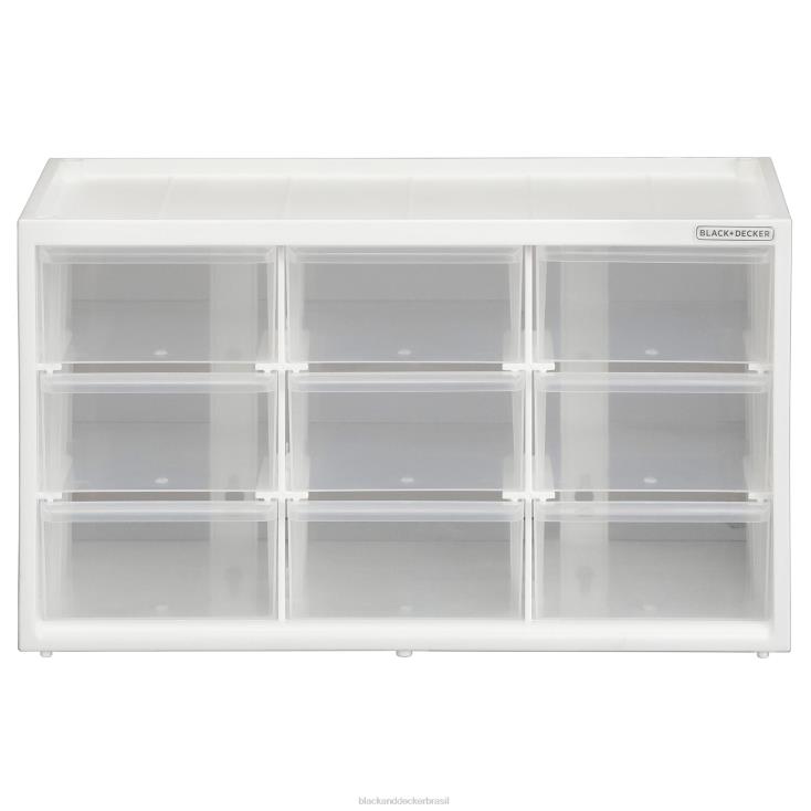 BLACK+DECKER N20D123organizador de armazenamento grande sistema de armazenamento modular com 9 gavetas casa e estilo de vida