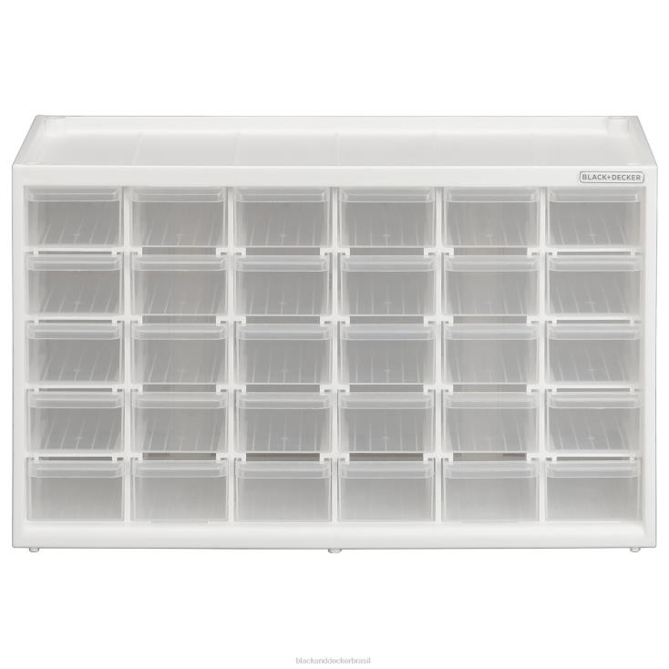 BLACK+DECKER N20D124organizador de armazenamento pequeno sistema de armazenamento modular com 30 gavetas facilmente empilhável casa e estilo de vida