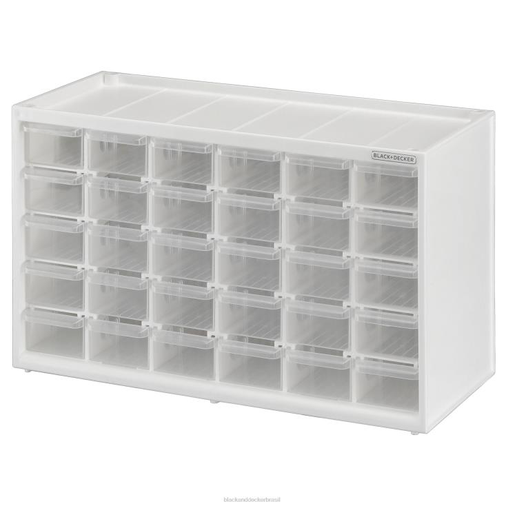 BLACK+DECKER N20D124organizador de armazenamento pequeno sistema de armazenamento modular com 30 gavetas facilmente empilhável casa e estilo de vida
