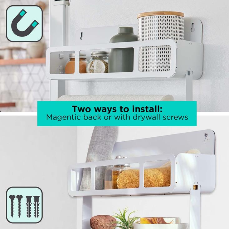 BLACK+DECKER N20D125sistema de prateleira suspensa/magnética com suportes casa e estilo de vida