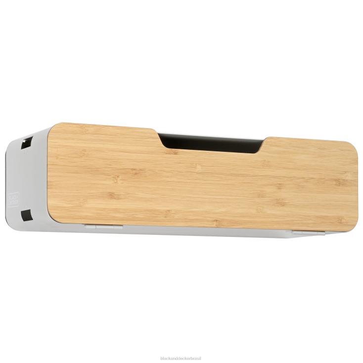 BLACK+DECKER N20D126prateleira branca suspensa/sistema de rack magnético com porta casa e estilo de vida