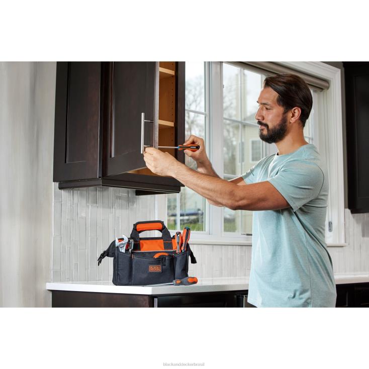 BLACK+DECKER N20D136bolsa de ferramentas de 12 polegadas casa e estilo de vida