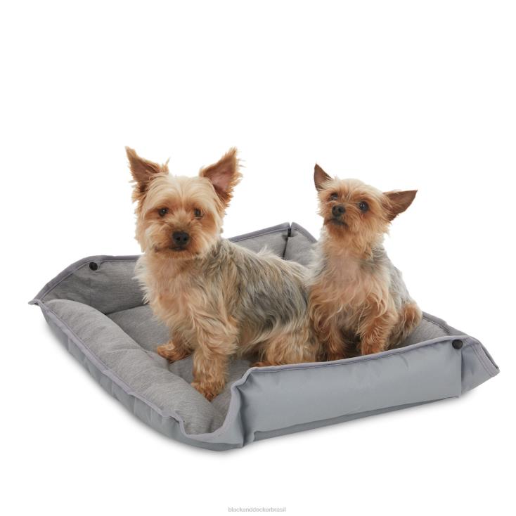 BLACK+DECKER N20D230cama de quatro vias para cães médios 24x20x3 em cinza casa e estilo de vida