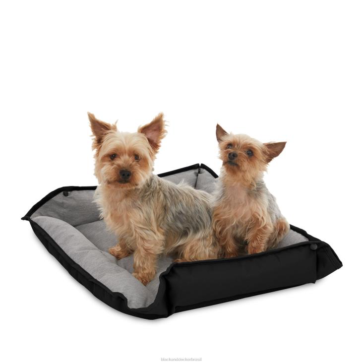 BLACK+DECKER N20D231cama de quatro vias para cães médios 24x20x3 em preto casa e estilo de vida