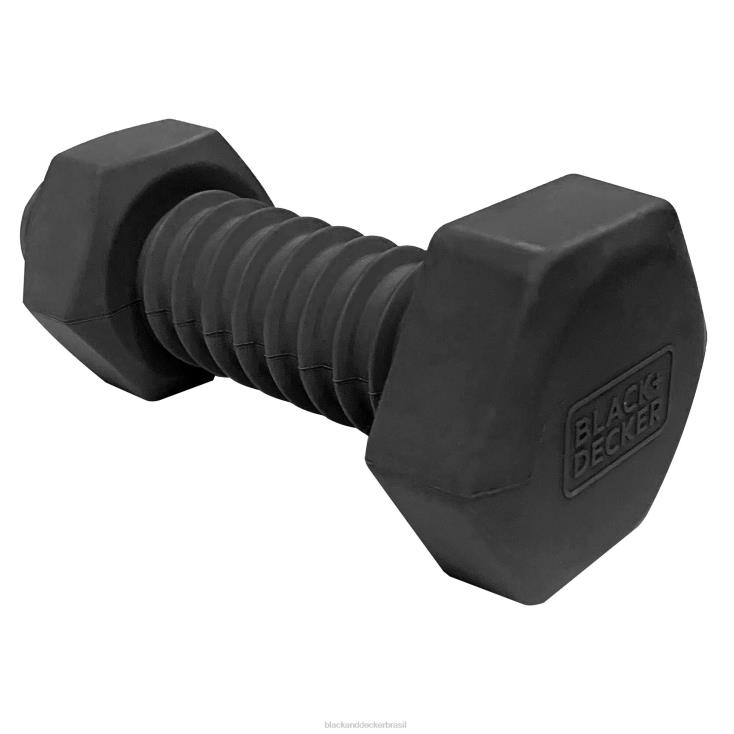 BLACK+DECKER N20D236brinquedo de mastigar de borracha dura para cães com barulho de osso de parafuso 6,5 em preto casa e estilo de vida