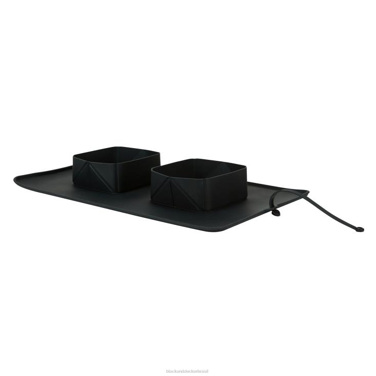 BLACK+DECKER N20D245tigela dupla de viagem para animais de estimação 2x2 xícara casa e estilo de vida