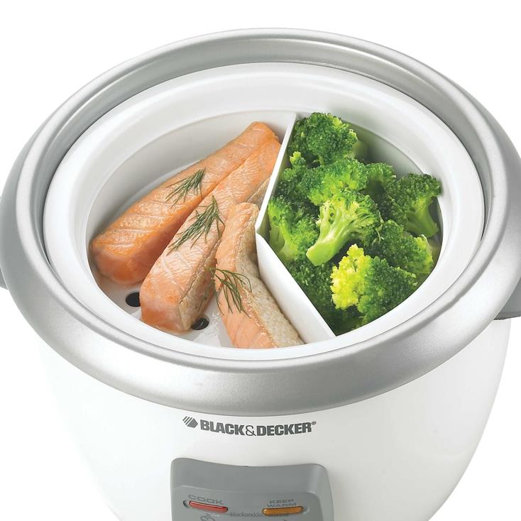BLACK+DECKER N20D336Panela elétrica de arroz de 6 xícaras cozinha