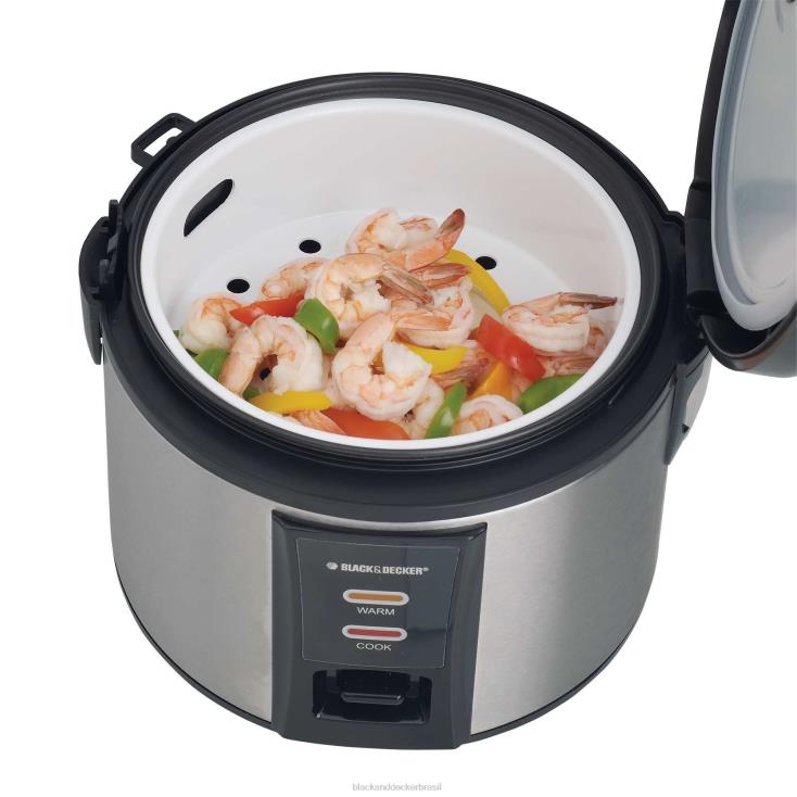 BLACK+DECKER N20D337Panela elétrica de arroz para 12 xícaras cozinha