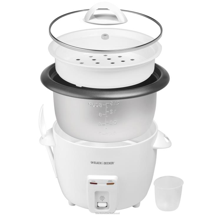 BLACK+DECKER N20D338Panela elétrica de arroz para 14 xícaras cozinha