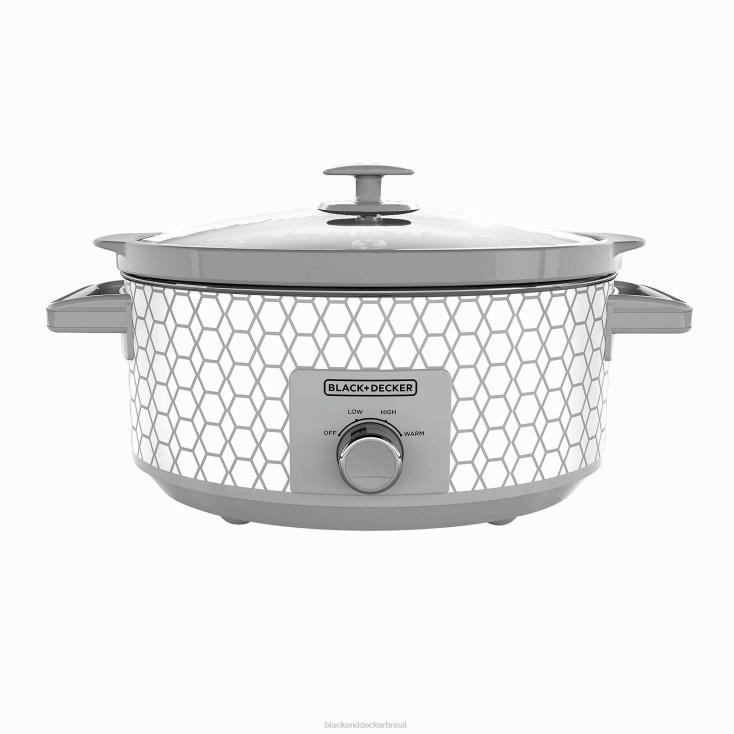 BLACK+DECKER N20D340Fogão lento de 7 quartos geométrico cozinha