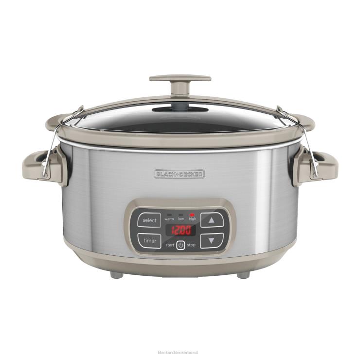 BLACK+DECKER N20D341Fogão lento de 7 litros cozinha
