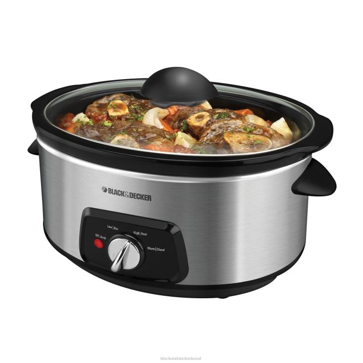 BLACK+DECKER N20D343fogão lento de aço inoxidável cozinha