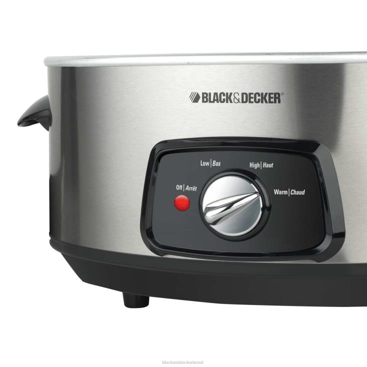 BLACK+DECKER N20D343fogão lento de aço inoxidável cozinha