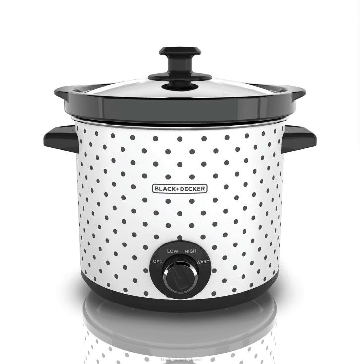 BLACK+DECKER N20D346Fogão lento clássico de 4 litros cozinha