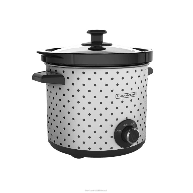 BLACK+DECKER N20D346Fogão lento clássico de 4 litros cozinha