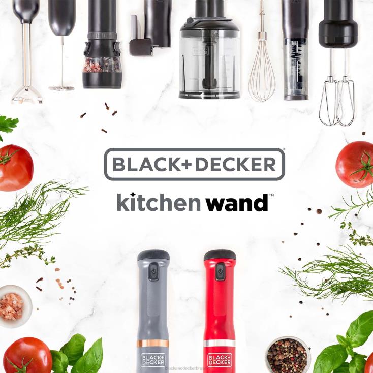 BLACK+DECKER N20D262varinha de cozinha 4 kit vermelho cozinha