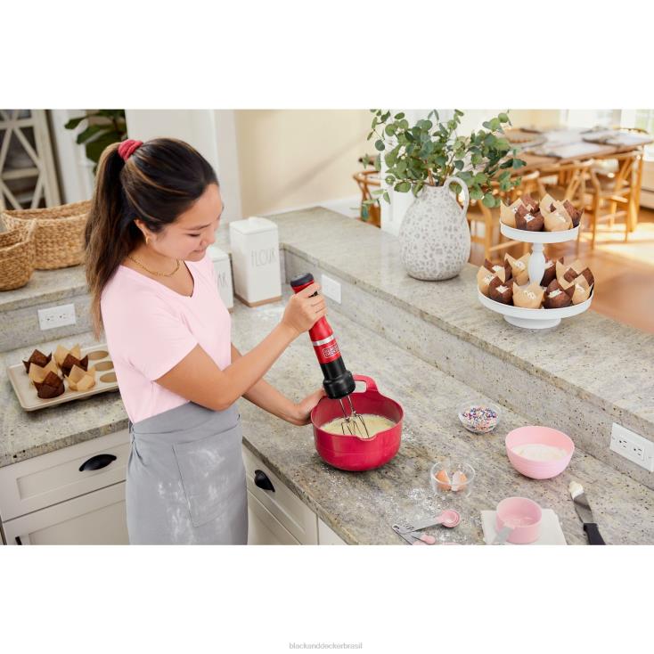 BLACK+DECKER N20D262varinha de cozinha 4 kit vermelho cozinha
