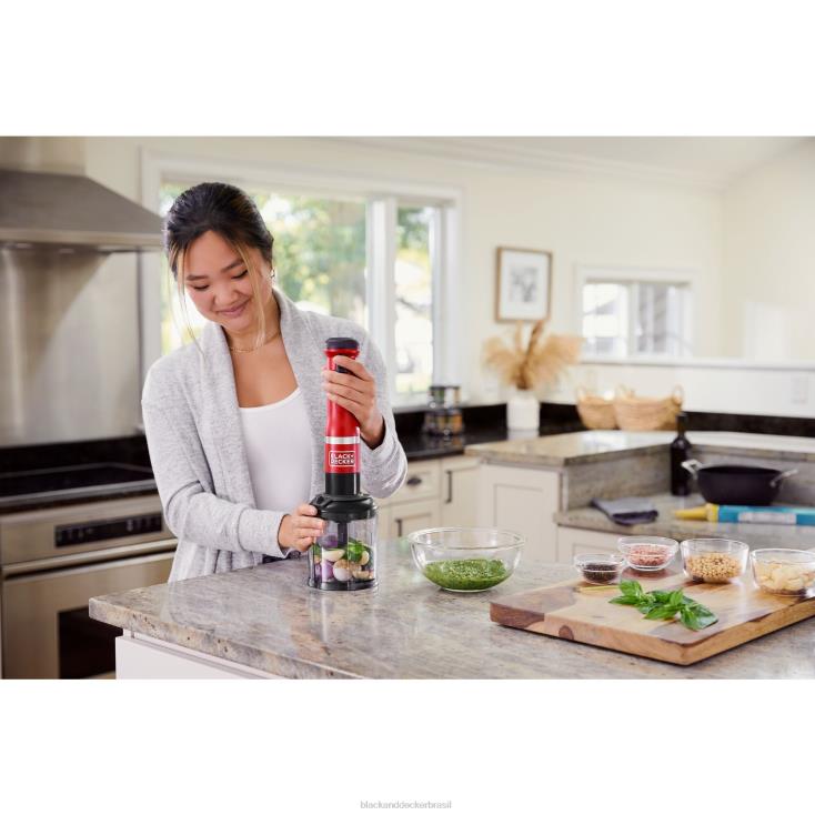 BLACK+DECKER N20D262varinha de cozinha 4 kit vermelho cozinha