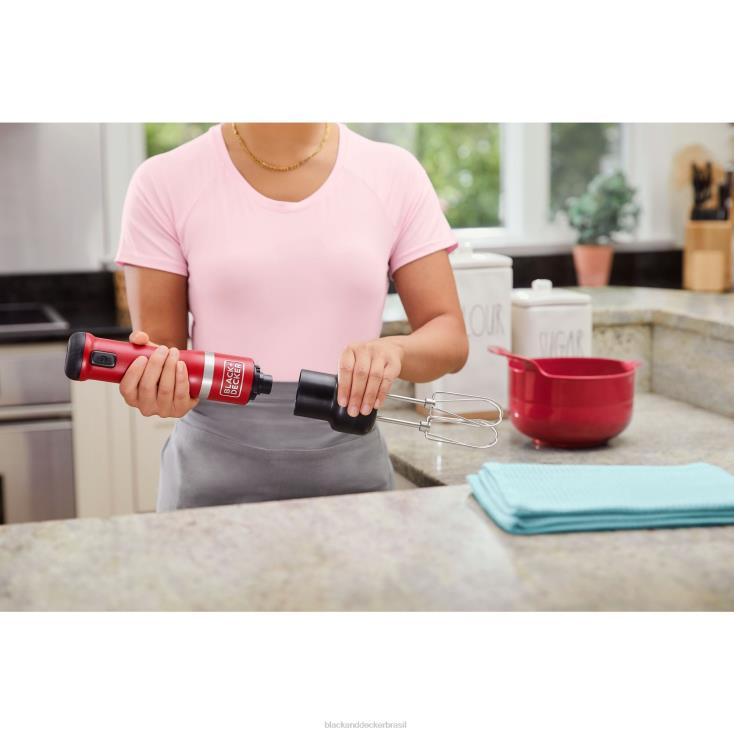 BLACK+DECKER N20D262varinha de cozinha 4 kit vermelho cozinha