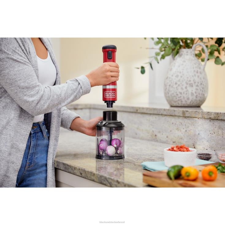 BLACK+DECKER N20D262varinha de cozinha 4 kit vermelho cozinha