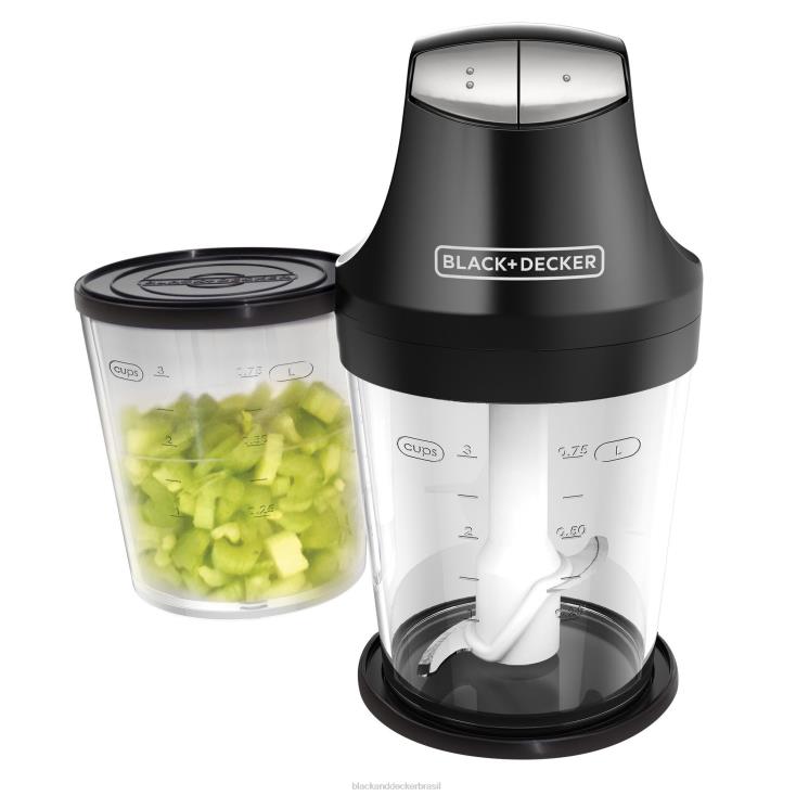 BLACK+DECKER N20D281Picador ergo de 3 xícaras com duas tigelas encaixáveis cozinha