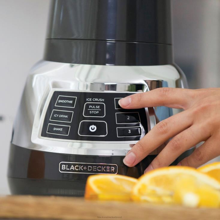 BLACK+DECKER N20D283liquidificador silencioso com jarra de vidro ciclone cozinha