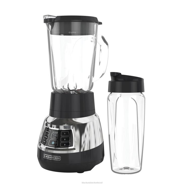 BLACK+DECKER N20D283liquidificador silencioso com jarra de vidro ciclone cozinha