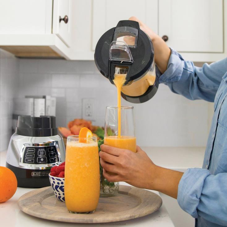BLACK+DECKER N20D283liquidificador silencioso com jarra de vidro ciclone cozinha