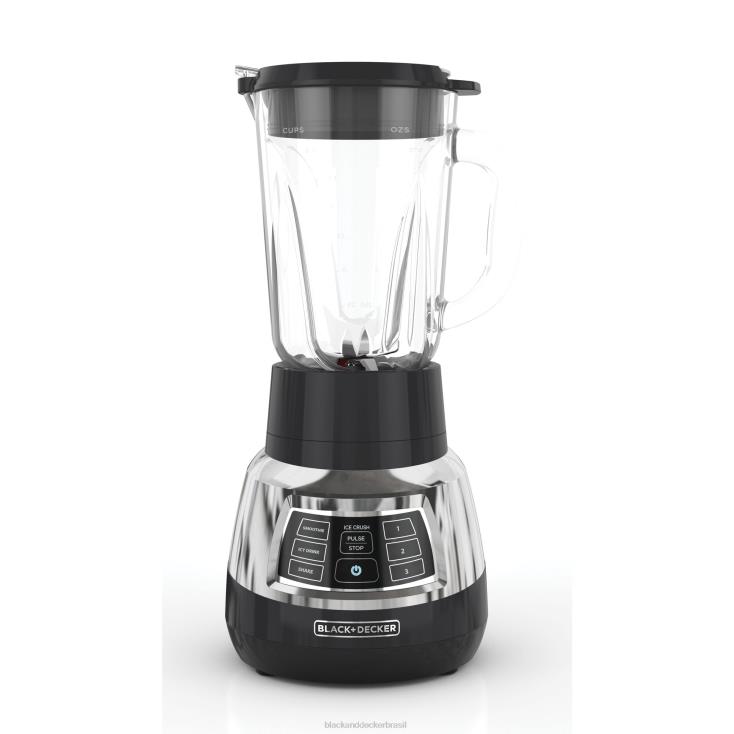 BLACK+DECKER N20D283liquidificador silencioso com jarra de vidro ciclone cozinha