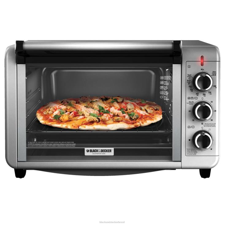 BLACK+DECKER N20D373Torradeira de bancada com convecção de 6 fatias prata cozinha
