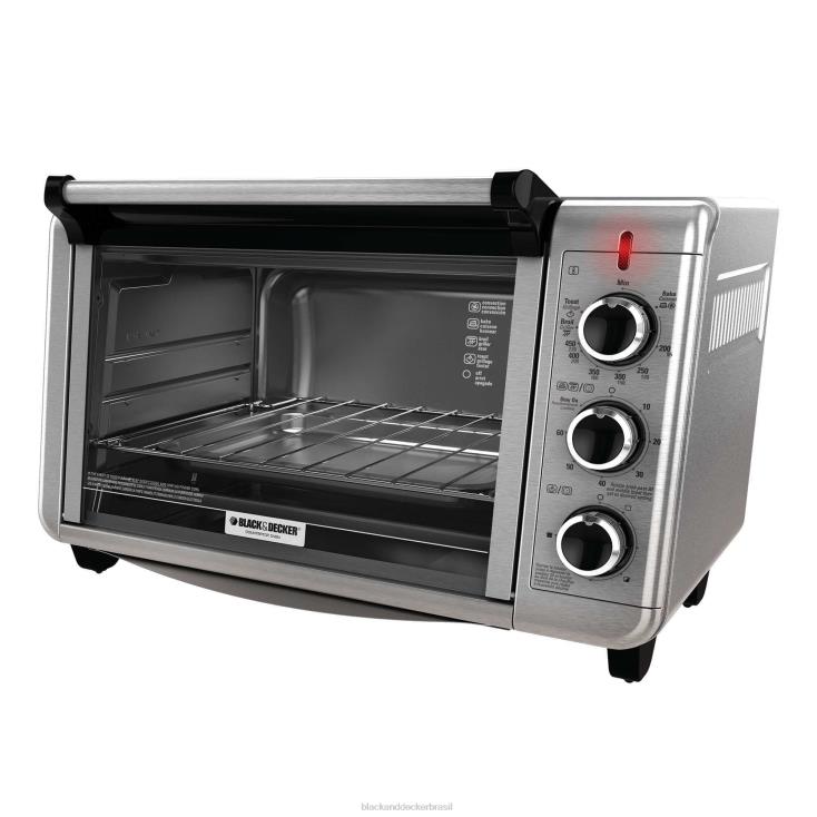 BLACK+DECKER N20D373Torradeira de bancada com convecção de 6 fatias prata cozinha