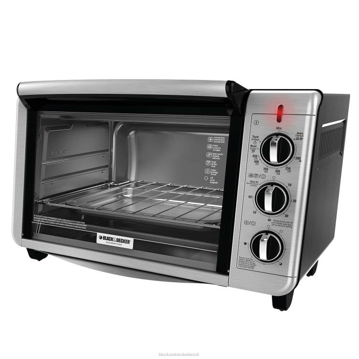 BLACK+DECKER N20D376Torradeira de bancada com convecção de 6 fatias cozinha