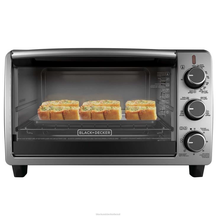 BLACK+DECKER N20D377forno de convecção preto pizza de 6 fatias ou 9 polegadas cozinha