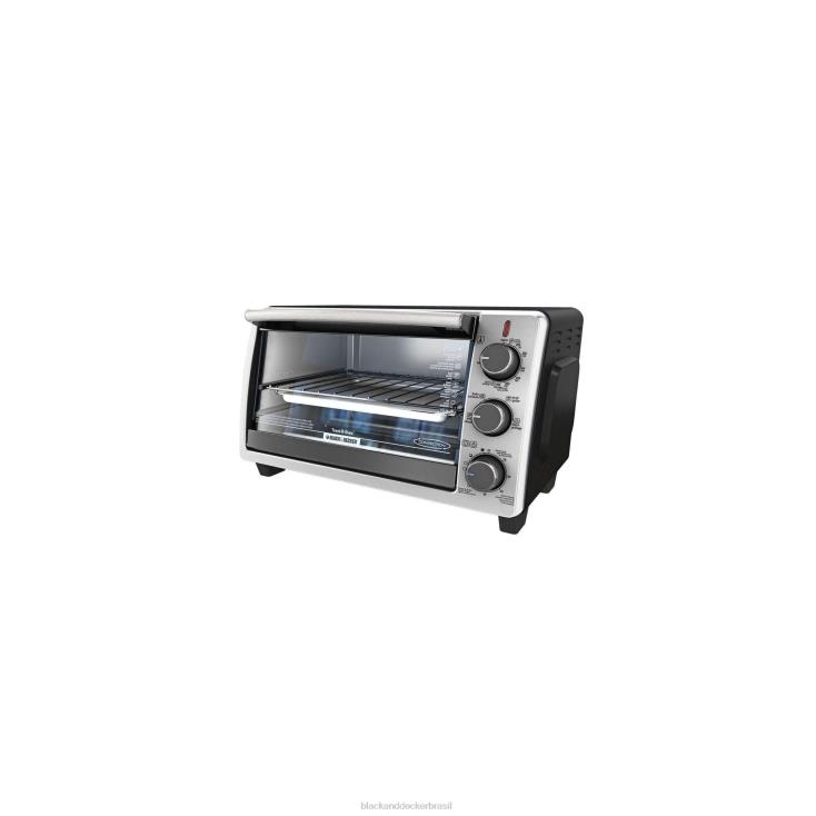 BLACK+DECKER N20D377forno de convecção preto pizza de 6 fatias ou 9 polegadas cozinha