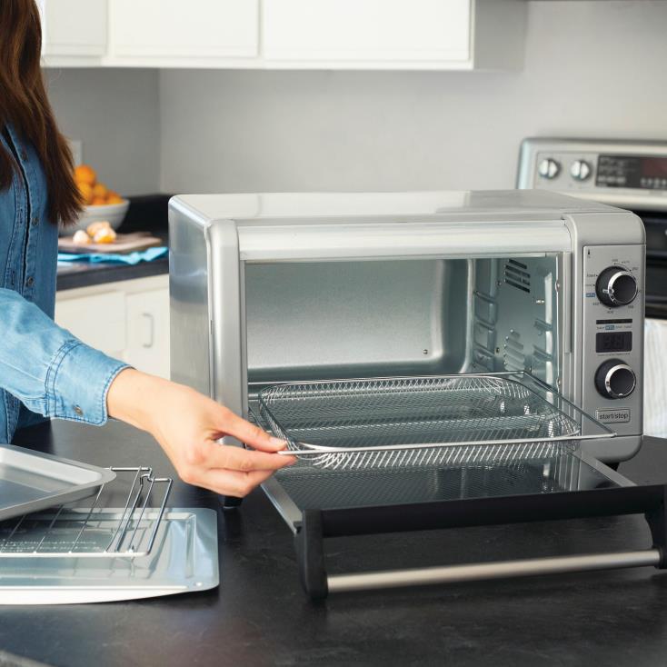 BLACK+DECKER N20D380forno de bancada de convecção digital crisp'n bake air fry cozinha