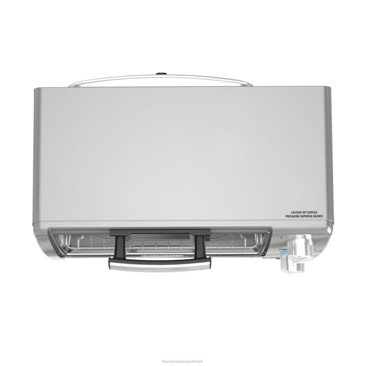 BLACK+DECKER N20D381Crisp'n Bake Air Fry Torradeira digital de 4 fatias cozinha