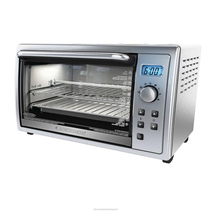 BLACK+DECKER N20D385Forno de convecção digital de 6 fatias com churrasqueira cozinha