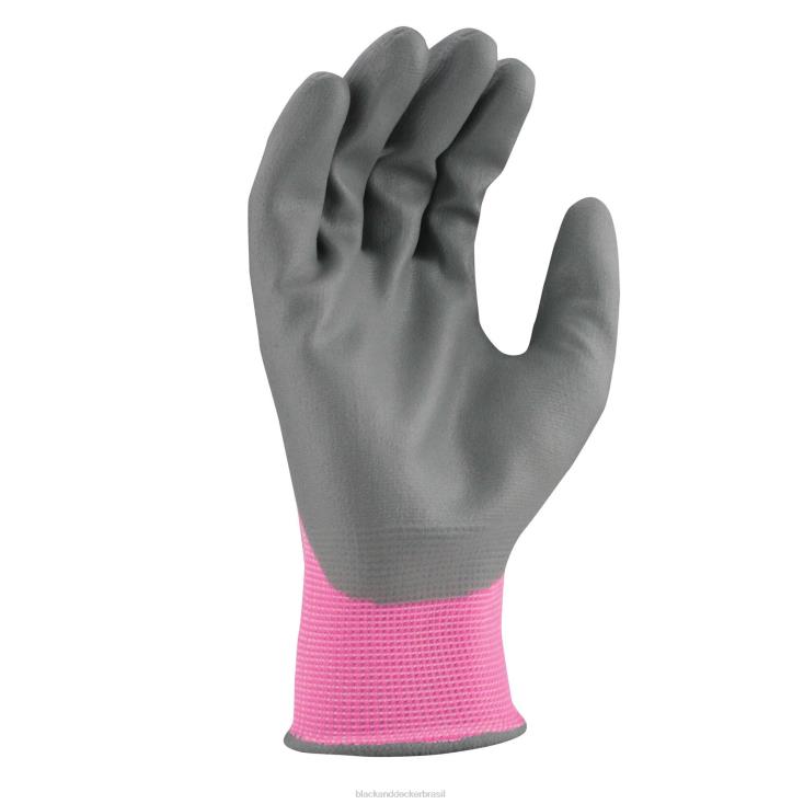BLACK+DECKER N20D754luva rosa feminina de espuma nitrílica ferramentas