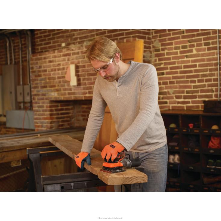 BLACK+DECKER N20D755óculos envolventes completos com hastes de borracha ferramentas