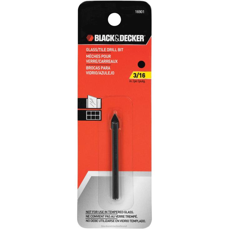 BLACK+DECKER N20D763broca para vidro/azulejo de 3/16 pol. x 2-1/4 pol. ferramentas