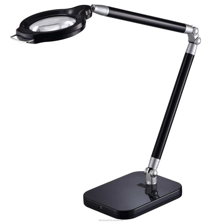 BLACK+DECKER N20D694lupa ultra alcance lâmpada de mesa led preta ferramentas