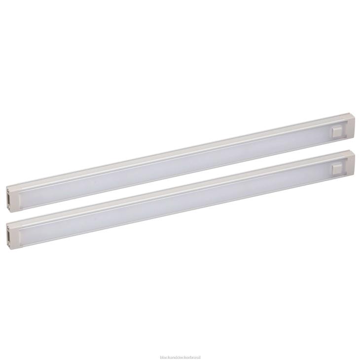BLACK+DECKER N20D707Kit de iluminação LED de 2 barras sob o gabinete luz natural 12