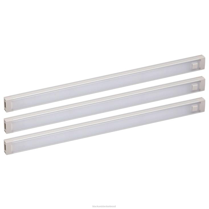 BLACK+DECKER N20D708Kit de iluminação LED de 3 barras sob o gabinete luz natural 12