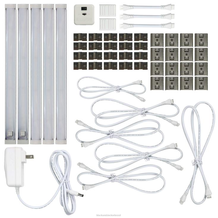 BLACK+DECKER N20D712Kit de iluminação LED de 5 barras sob o gabinete ferramentas