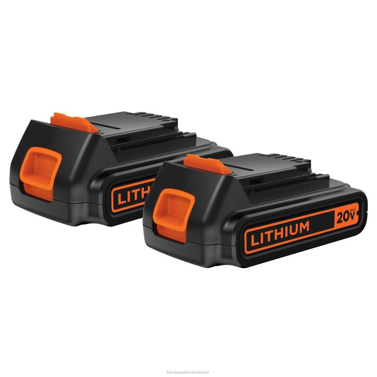 BLACK+DECKER N20D720Bateria de íon de lítio 20v max powerconnect 1,5ah 2 unidades ferramentas