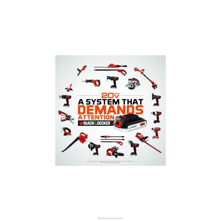 BLACK+DECKER N20D720Bateria de íon de lítio 20v max powerconnect 1,5ah 2 unidades ferramentas