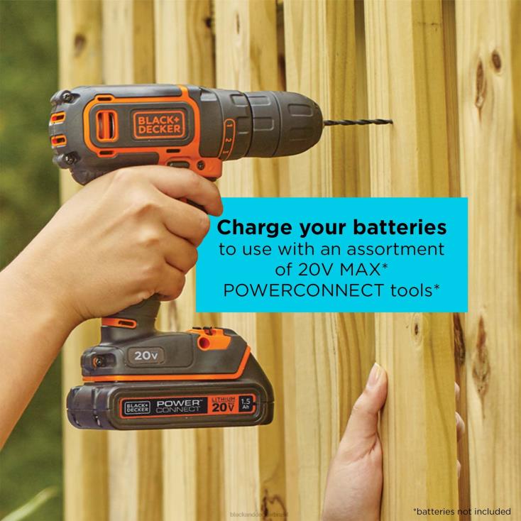 BLACK+DECKER N20D725carregador duplo - apenas ferramenta ferramentas