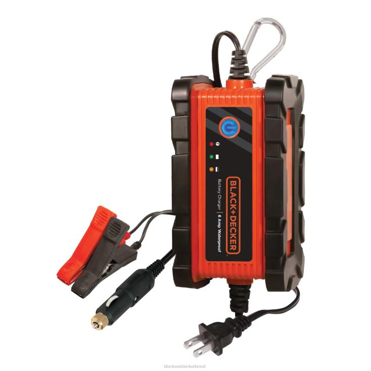 BLACK+DECKER N20D733Carregador de bateria à prova d'água de 6 amperes ferramentas