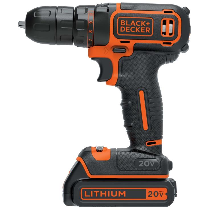 BLACK+DECKER N20D521Furadeira/parafusadeira sem fio máxima de 20v ferramentas